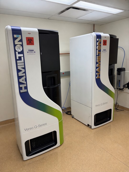Two Hamilton Verso Q20 freezer systems side-by-side